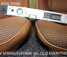 New Seat Skins/Covers/Trims made with FORD XC Houndstooth Seat cloth fabric "ginger" Falcon 500 HARDTOP V8 Fairmont GS Rally Pack Coupe material, and Novatex Vinyl "Ocher". Also available in other cloth colours like "Dusk", "Doeskin" cloth and vinyl colours like black, cream, camel etc. Can also make Cobra style seats with blue and black cloth fabric as per factory original.